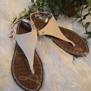 Sam Edelman Women's Tan and Cream Sandals Size 8